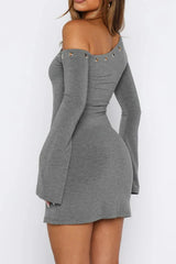 Live Loud Long Sleeve Mini Dress