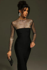 Emmi Long Sleeve Bandage Midi Dress