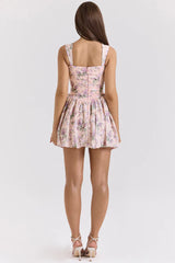 Ophelia Ribbon Print Dress